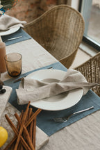 Natural Grey Linen Napkin Set Of 4: 20x20" / 50x50 cm