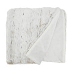 Faux Fur Throw: Natural / 50"x60"
