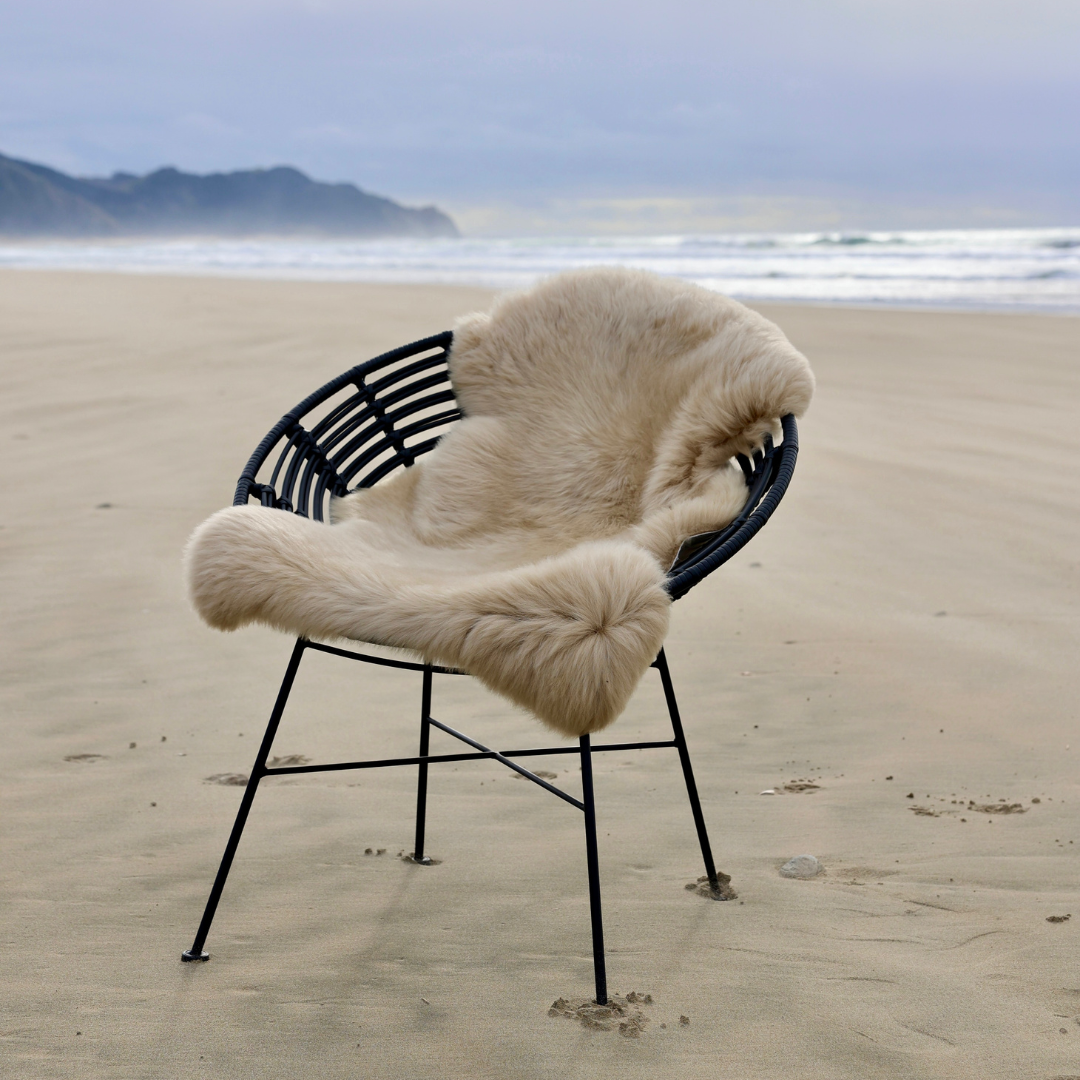 Sheepskin Rug | NZ Made | Multiple Colour | Sustainable: Natural White / Long
