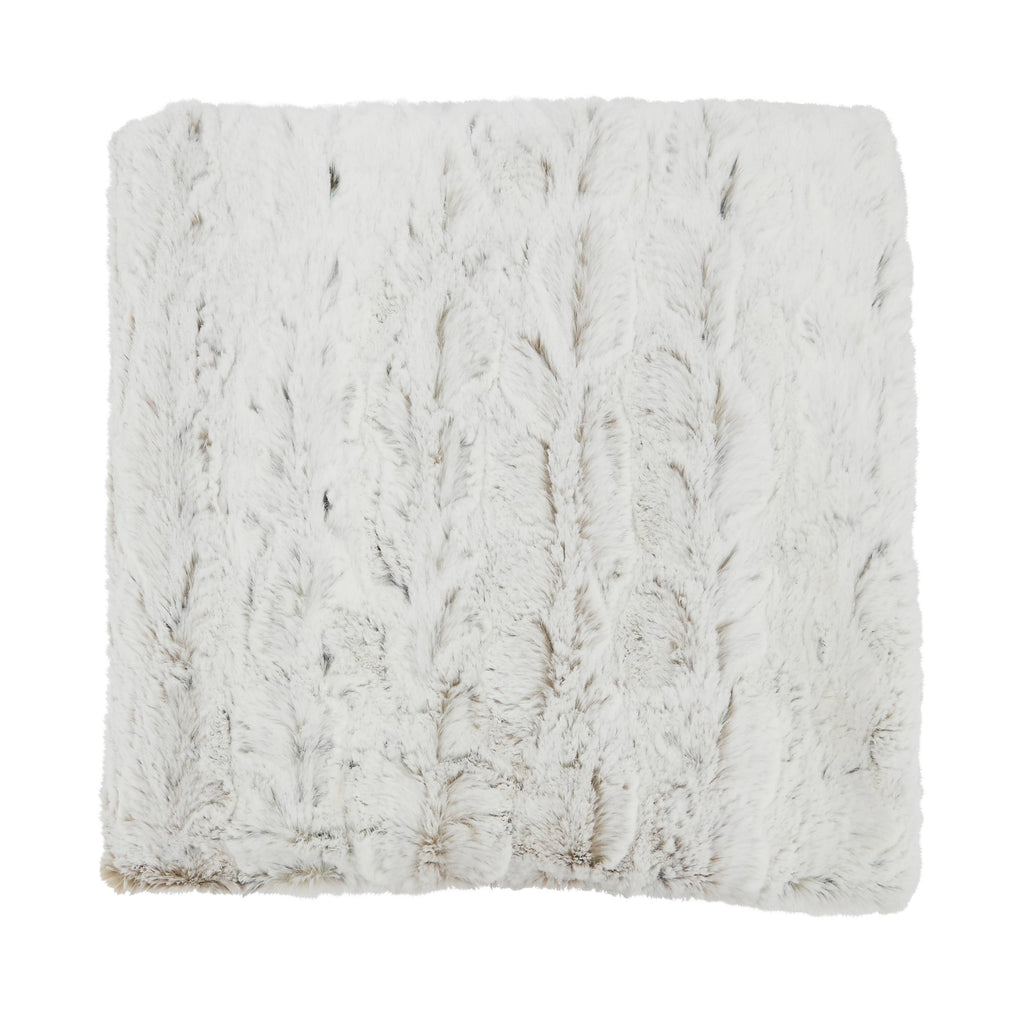 Faux Fur Throw: Natural / 50"x60"
