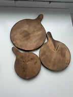 Round board with handle: Natural / Large