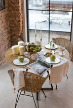 White Linen Table Runner: 16x79" / 40x200 cm