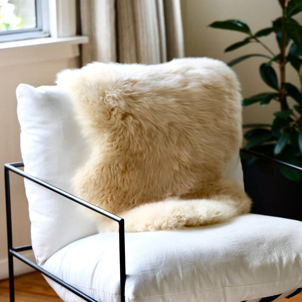 Sheepskin Rug | NZ Made | Multiple Colour | Sustainable: Natural White / Long