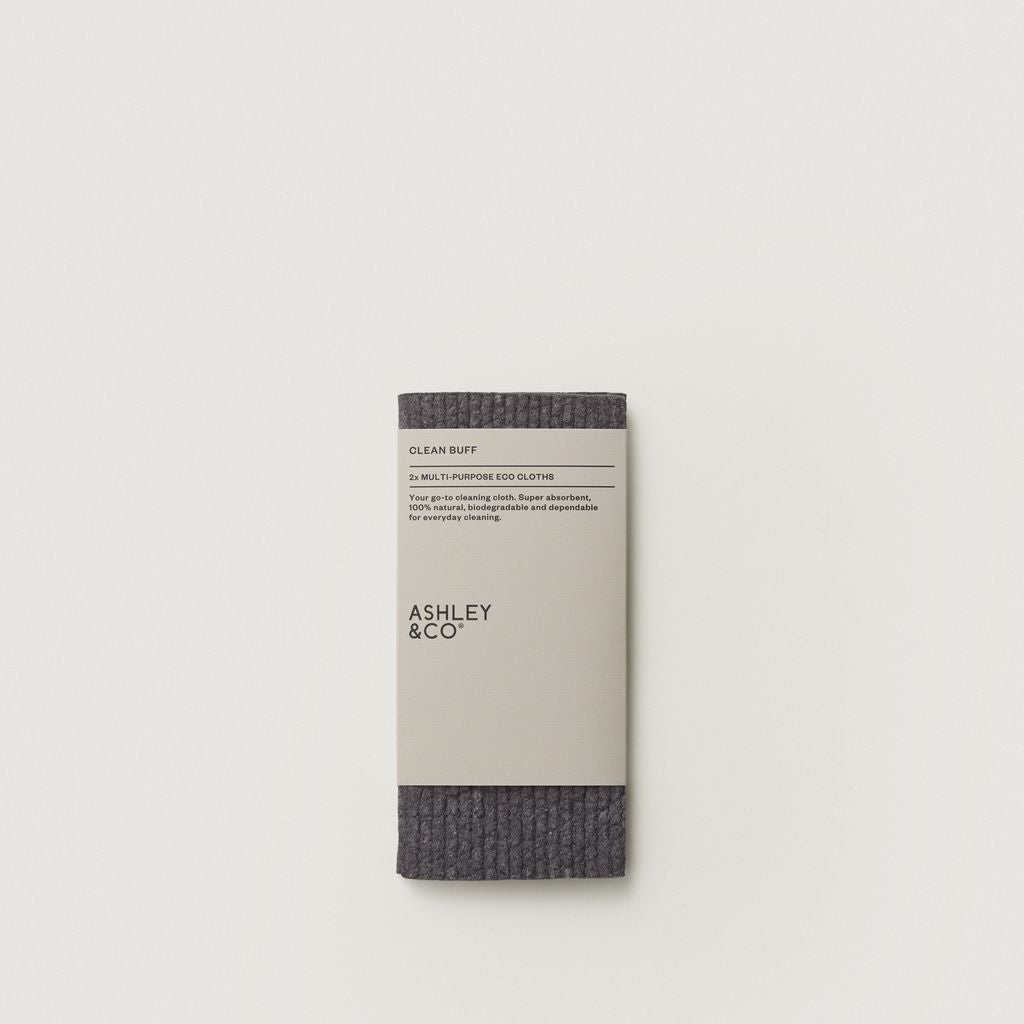 Clean Buff Eco Cloths (2pack) - Smoky Rye
